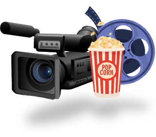 Изображение видеокамеры с покорном для сайта videorolik1.ru